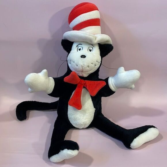 Vintage 2003 Dr. Seuss’ The Cat In The Hat Movie Plush Hand Puppet - Collectable - Picture 1 of 11